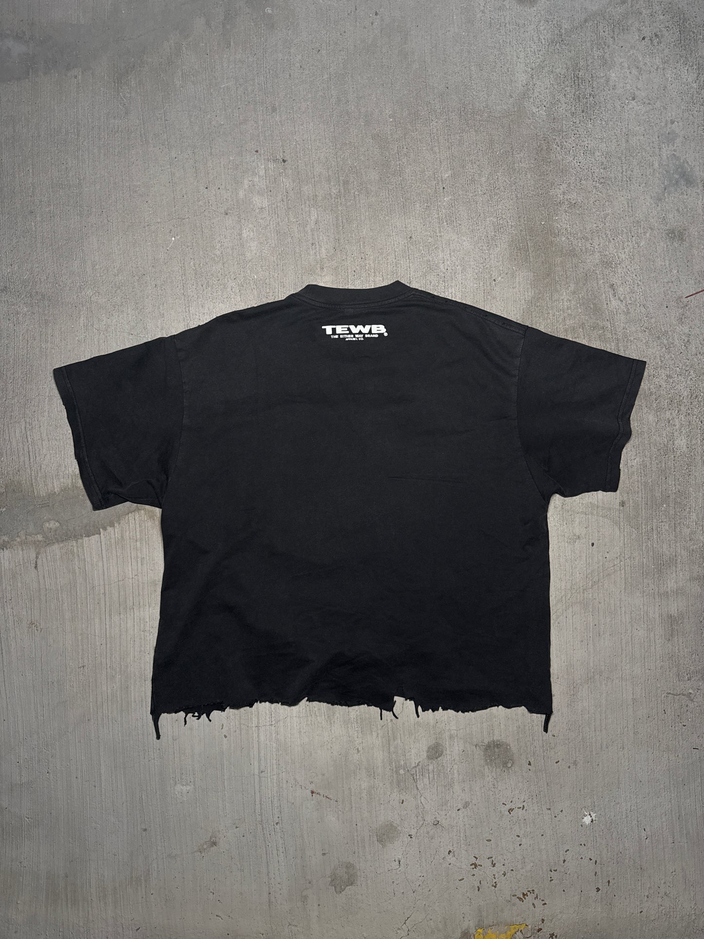 TEWB "Breakthrough" Distressed French Terry Tee